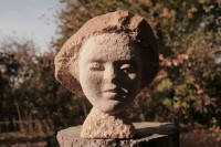 Originálna kamenná socha,Tvár - kamenná socha